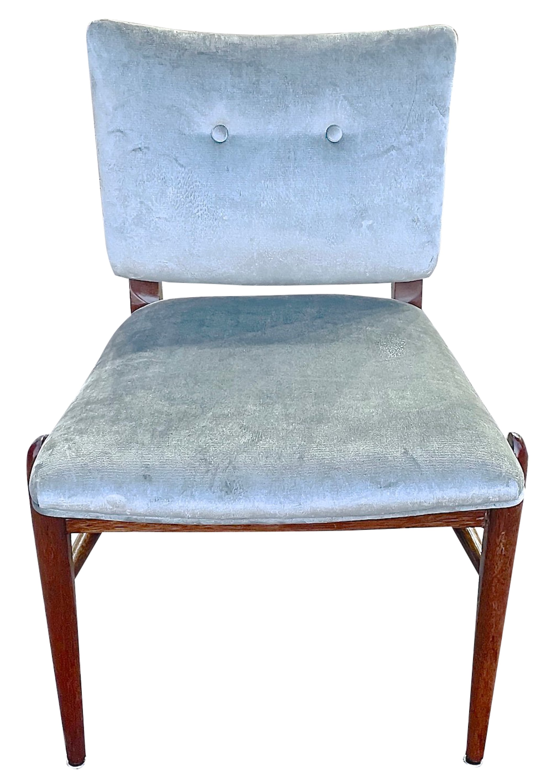 MCM Brown Saltman Velvet Side Chair~P77615166