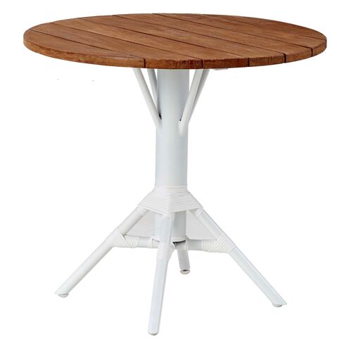 Nicole 32" Cafe Outdoor Table, White~P77592444