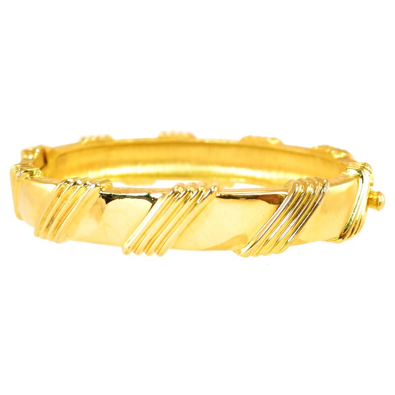1950s Jomaz Gold Bangle Bracelet