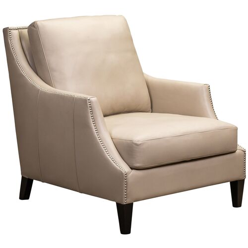Inverness Leather Chair w/ Nailhead Trim