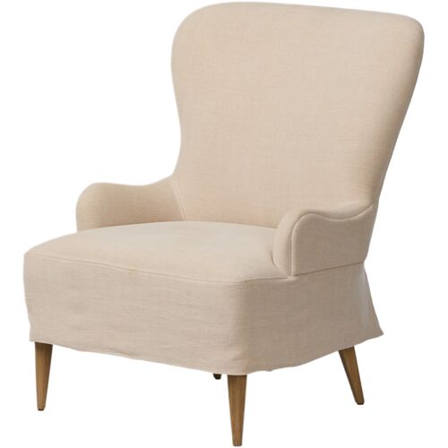 Omar Linen Chair, Broadway Dune
