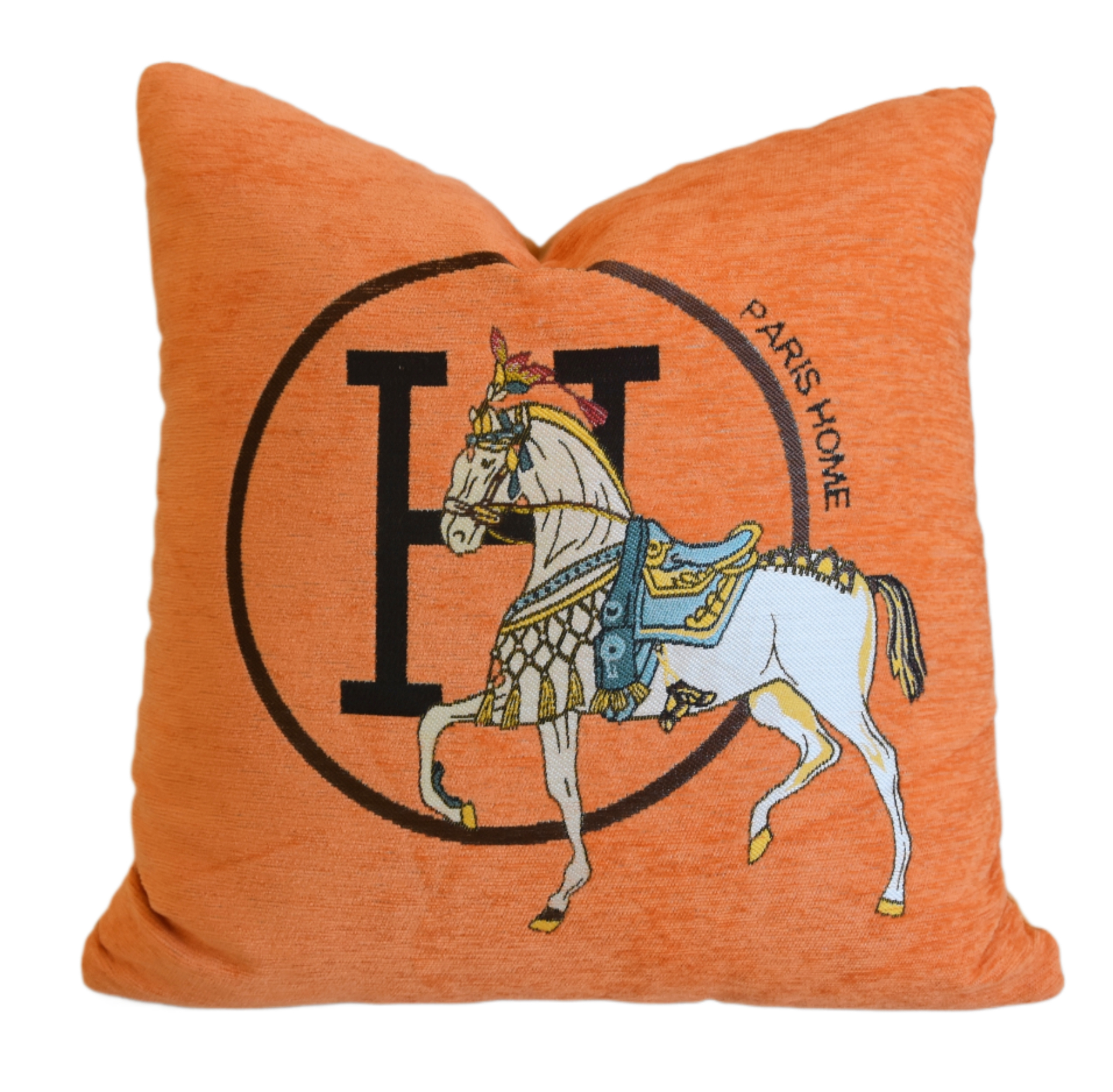 French Hermès-Style Equestrian Pillow~P77694193