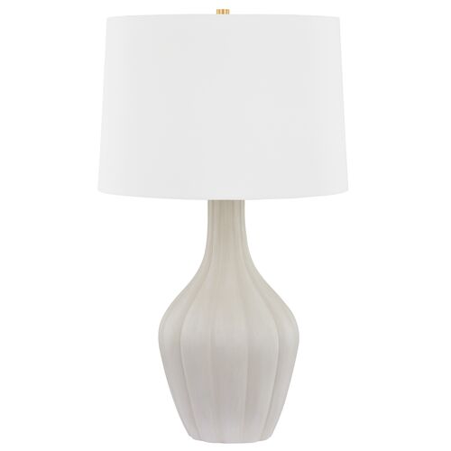Indigo Ceramic Table Lamp, Misty Morning/White Indigo Ceramic Table Lamp, Misty Morning/White