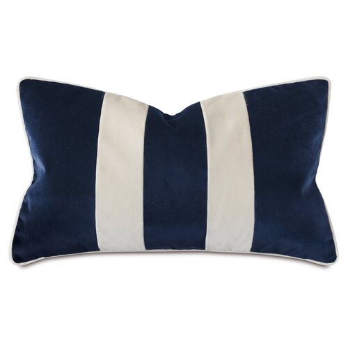 Laney 13x22 Lumbar Pillow, Navy Blue~P77600623