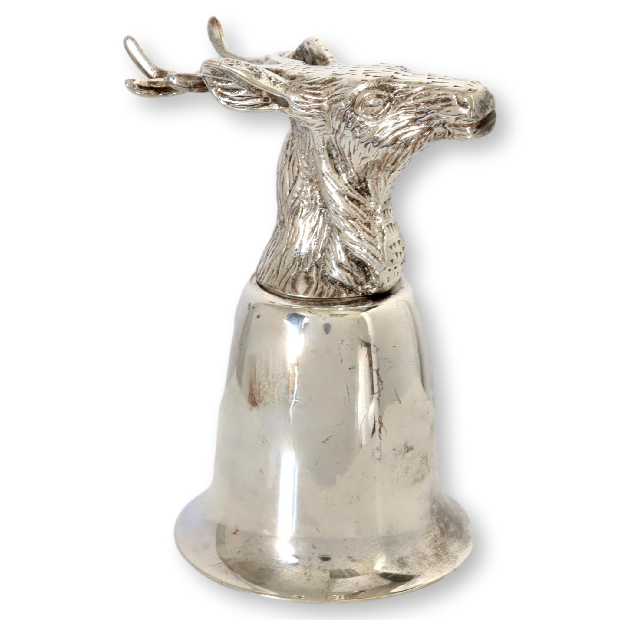 Antique English Deer Stirrup Cup~P77667949