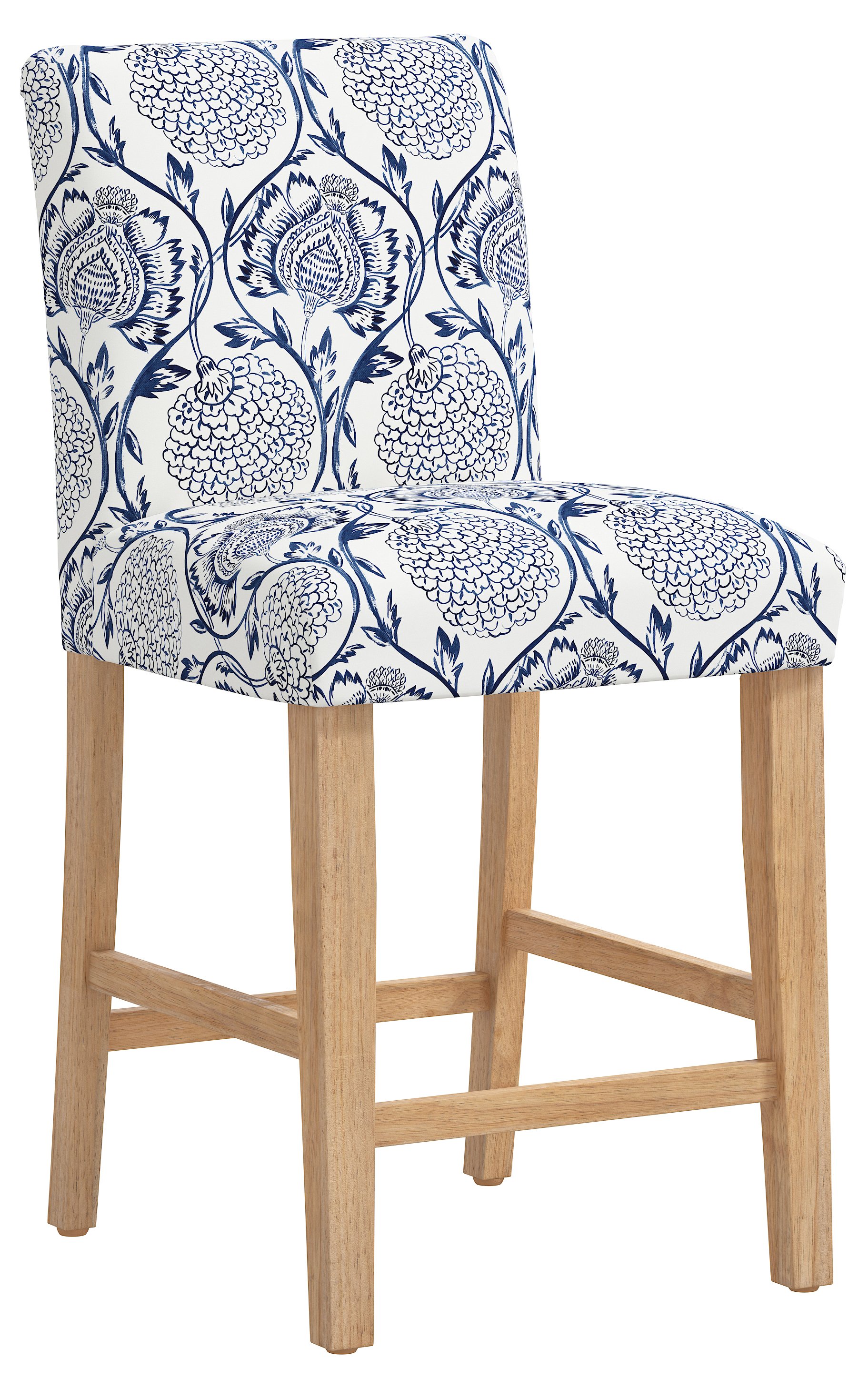 Shannon Counter Stool, Ranjit Floral One Kings Lane