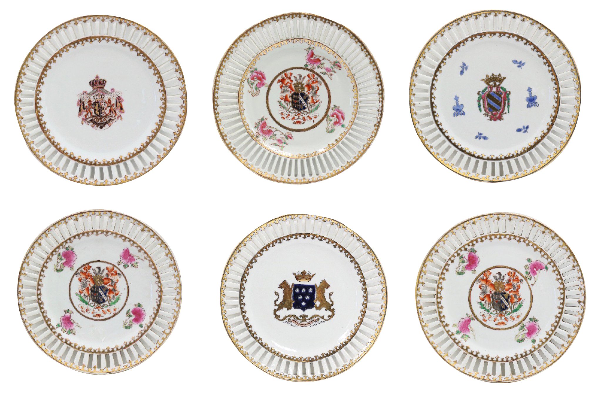 Chinese Export Armorial Plates, S/6~P77586900