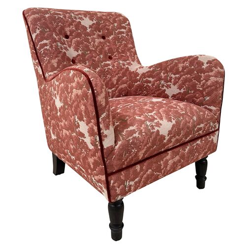 Theodore Accent Chair, North Oaks Red Crypton