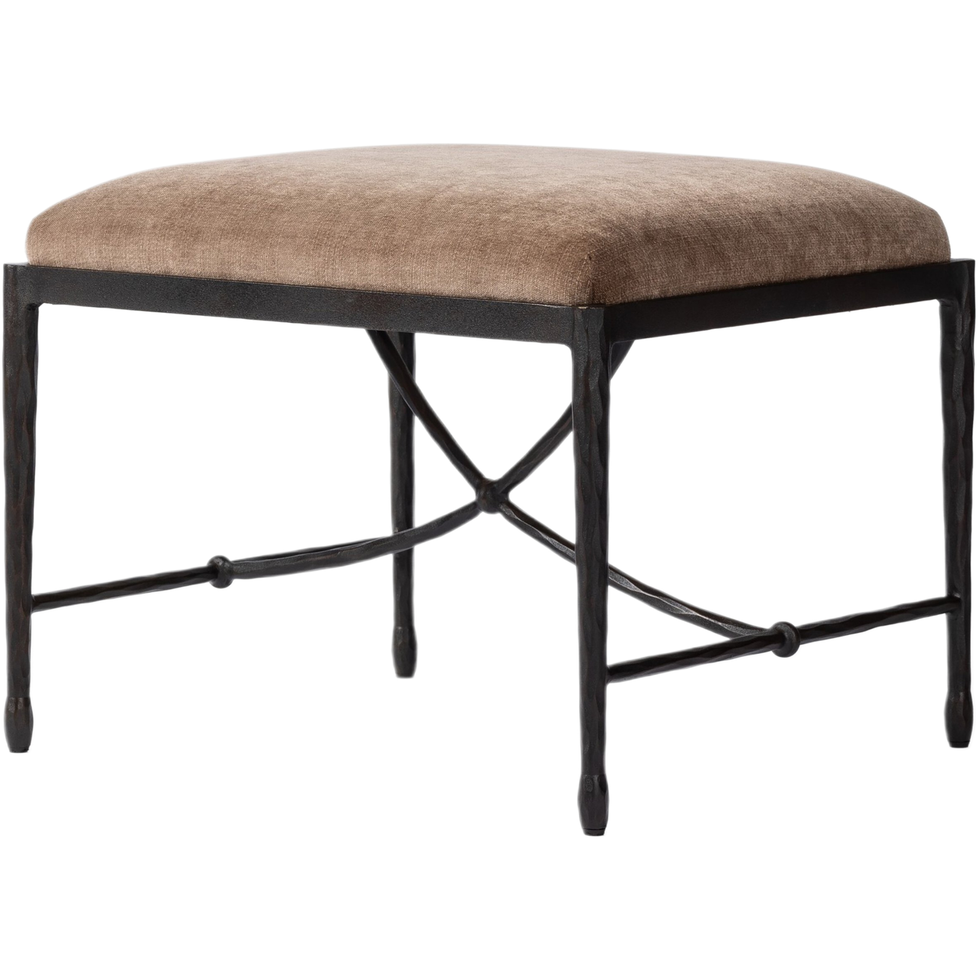 Artrix Chenille Accent Stool, Altair Mushroom