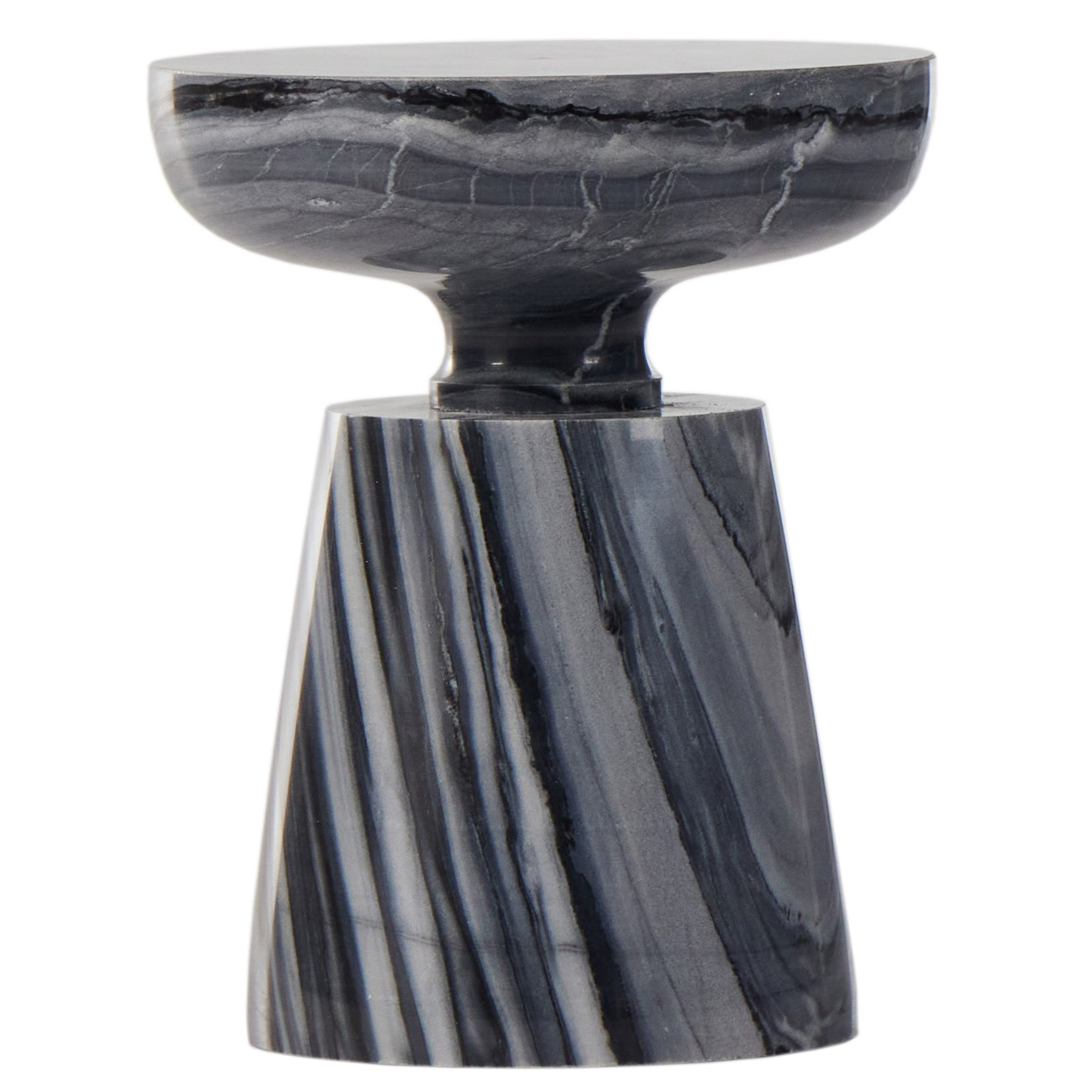 Lisbon Marble End Table, Ebony One Kings Lane