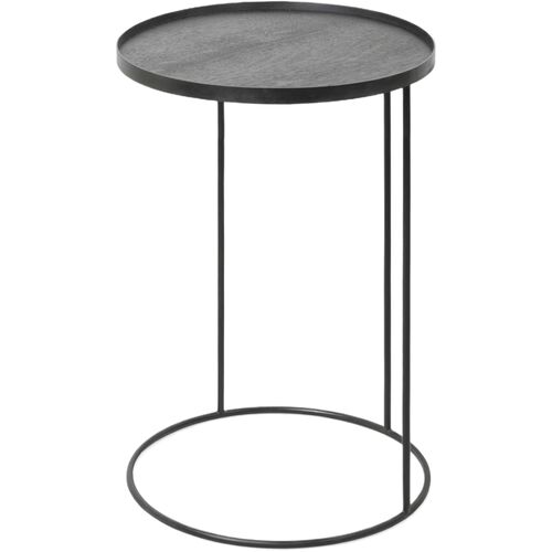 Tray Round Side Table, Black