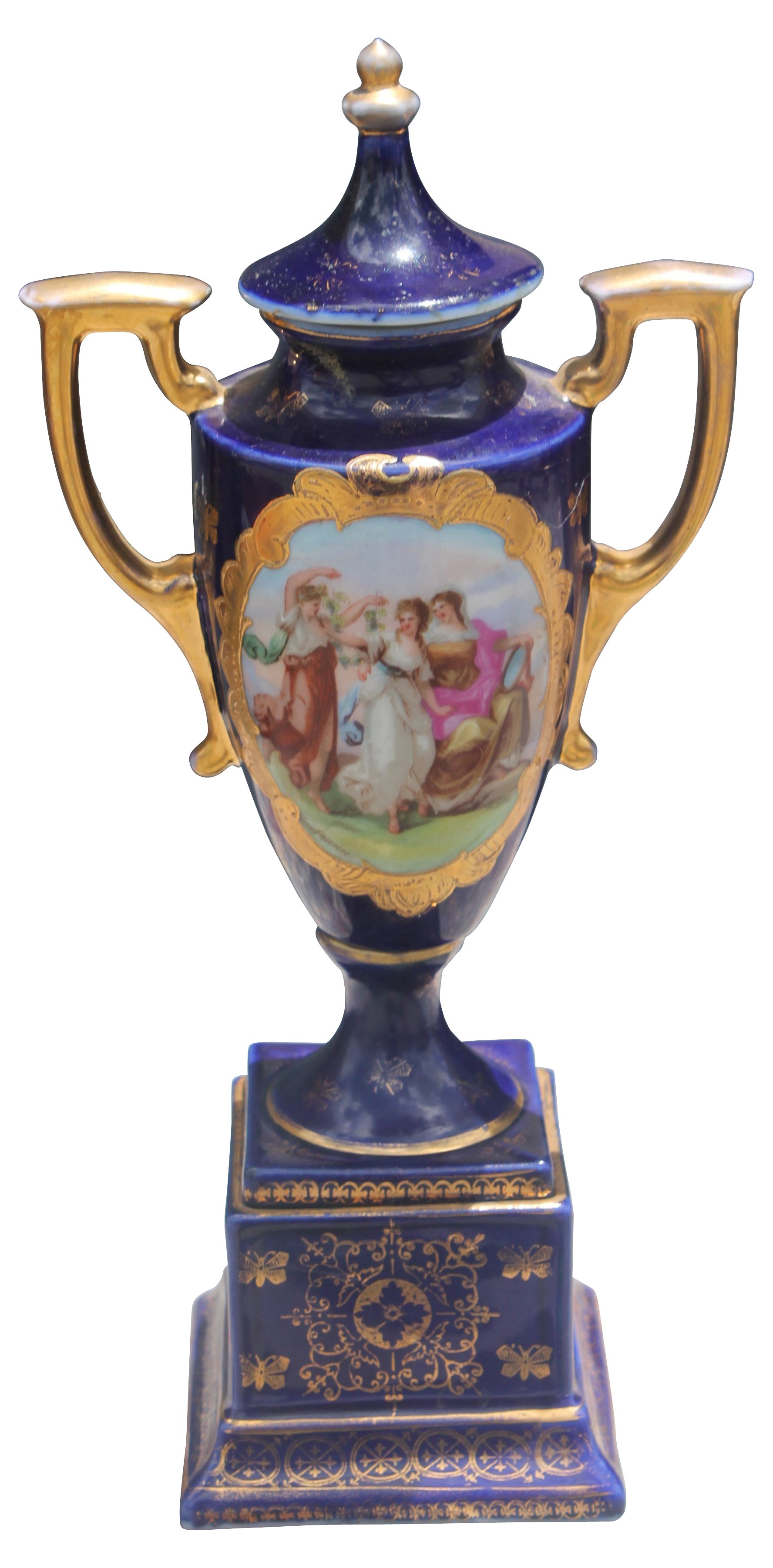 Antique Vienna Lidded Urn~P77390338
