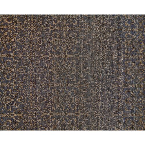 Tesoro I Paisley Rug, Gray/Gold