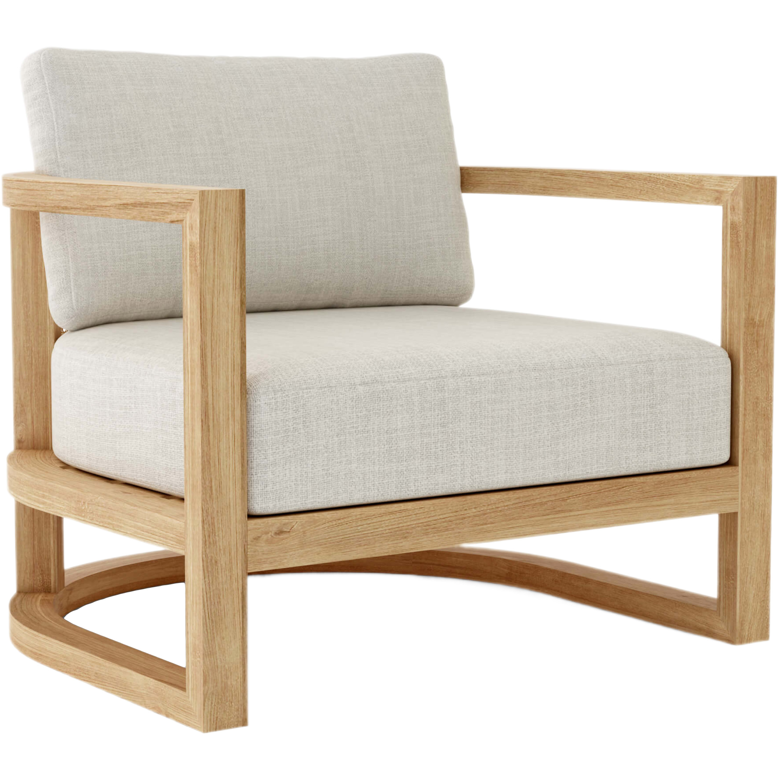 Nora Striped Stuffed Outdoor Armchair | One Kings Lane