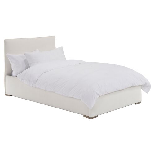 Kip Kids' Bed, White Linen~P77378121