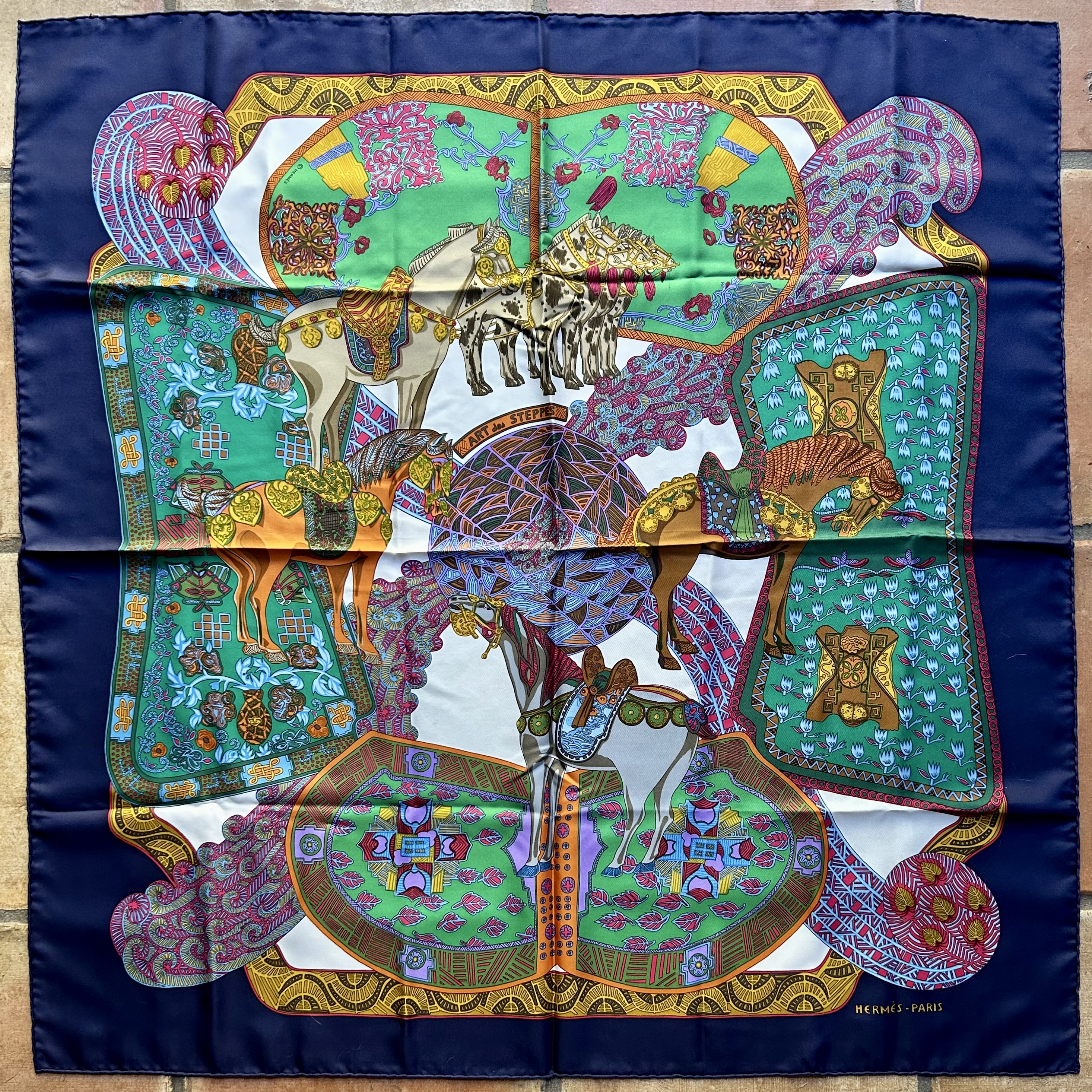 Hermès Art des Steppes Scarf~P77739118