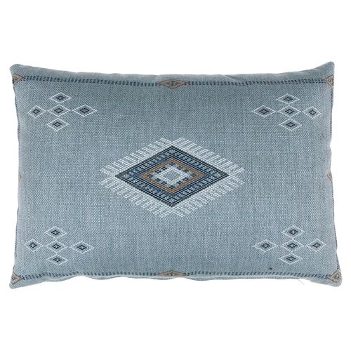 Sophia Outdoor Lumbar Pillow, Light Blue~P77577458