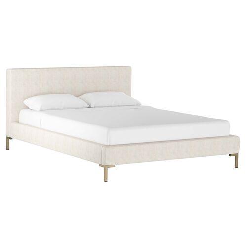 Smith Platform Bed, Talc