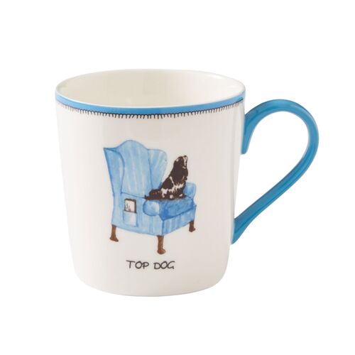 Doodles Top Dog Mug, White