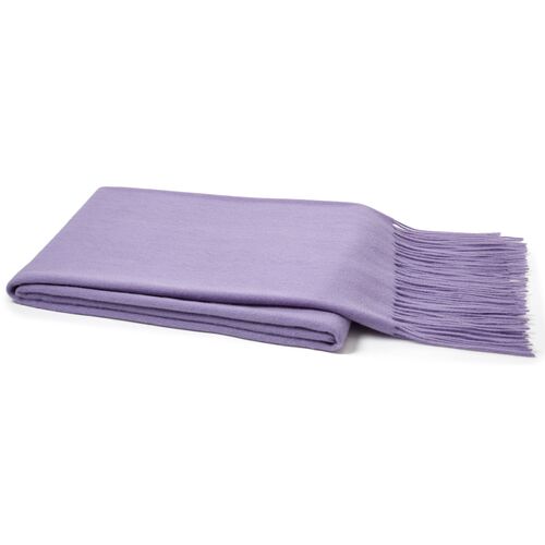 Solid Cashmere Throw, Lavender~P75340513
