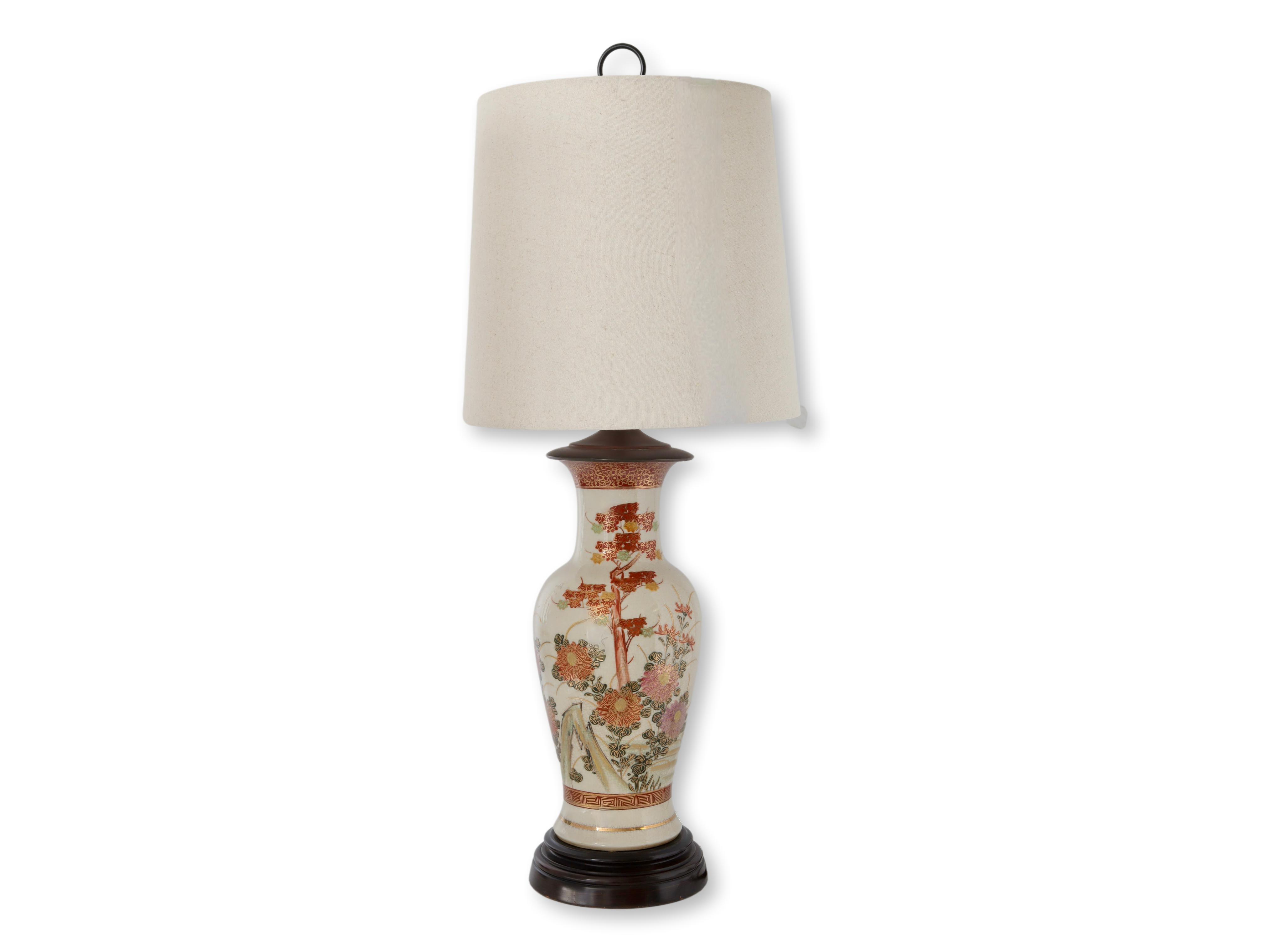 Japanese Satsuma Vase Lamp~P77671865