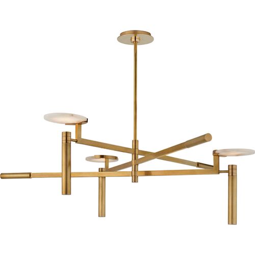 Melange Alabaster Large Floating Disc Chandelier