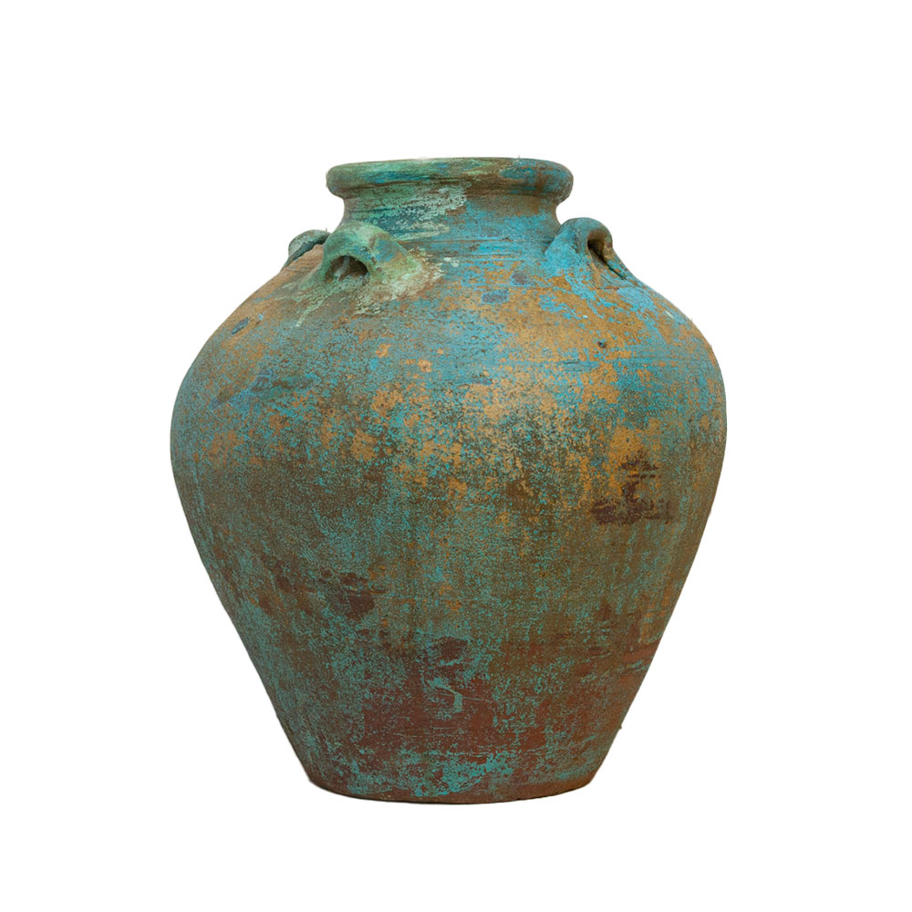 Aged Blue Indo-Chinese Martaban Pot~P77659394