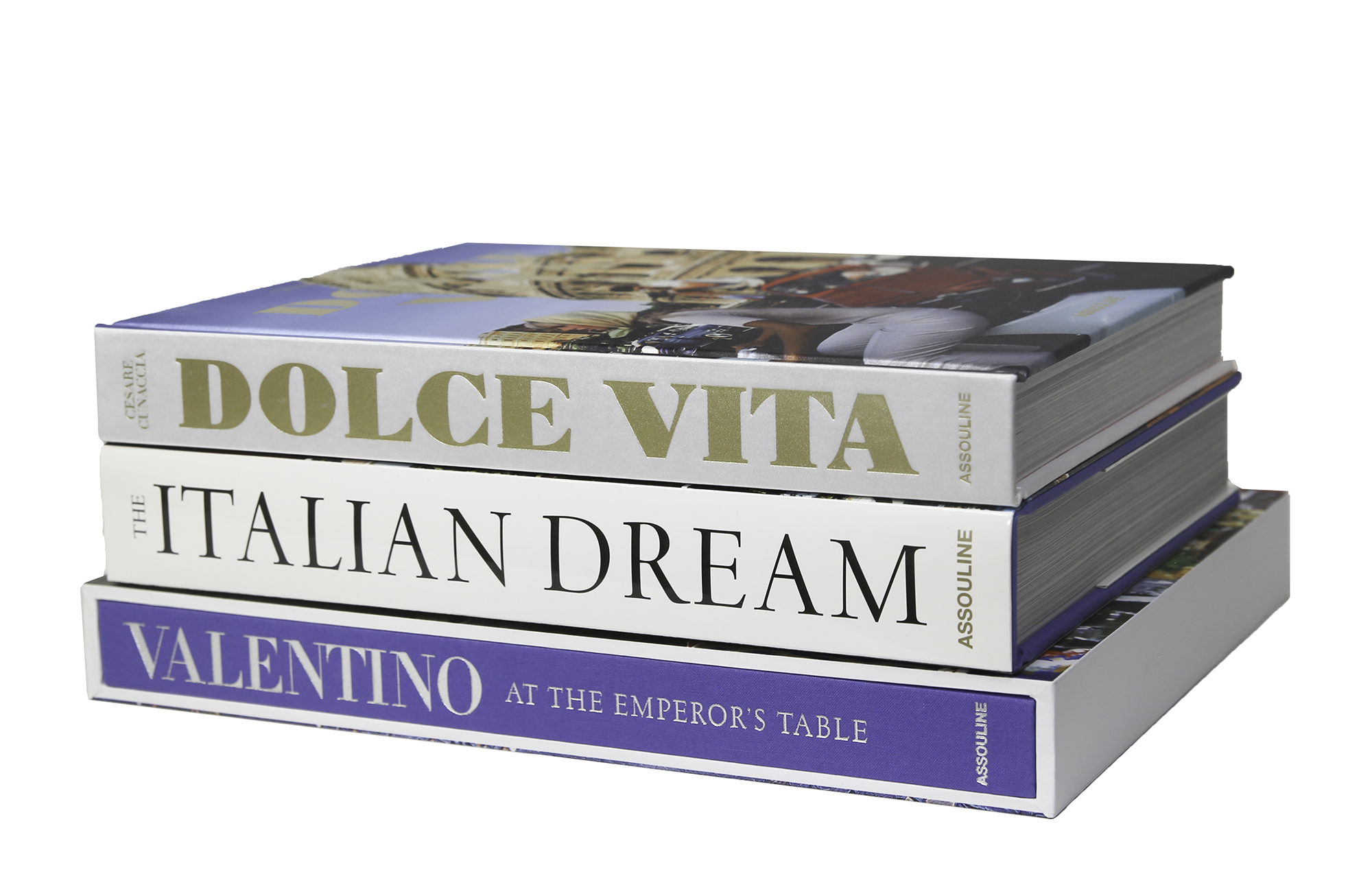 Assouline Modern Coffee Book Stack, Italian Blues