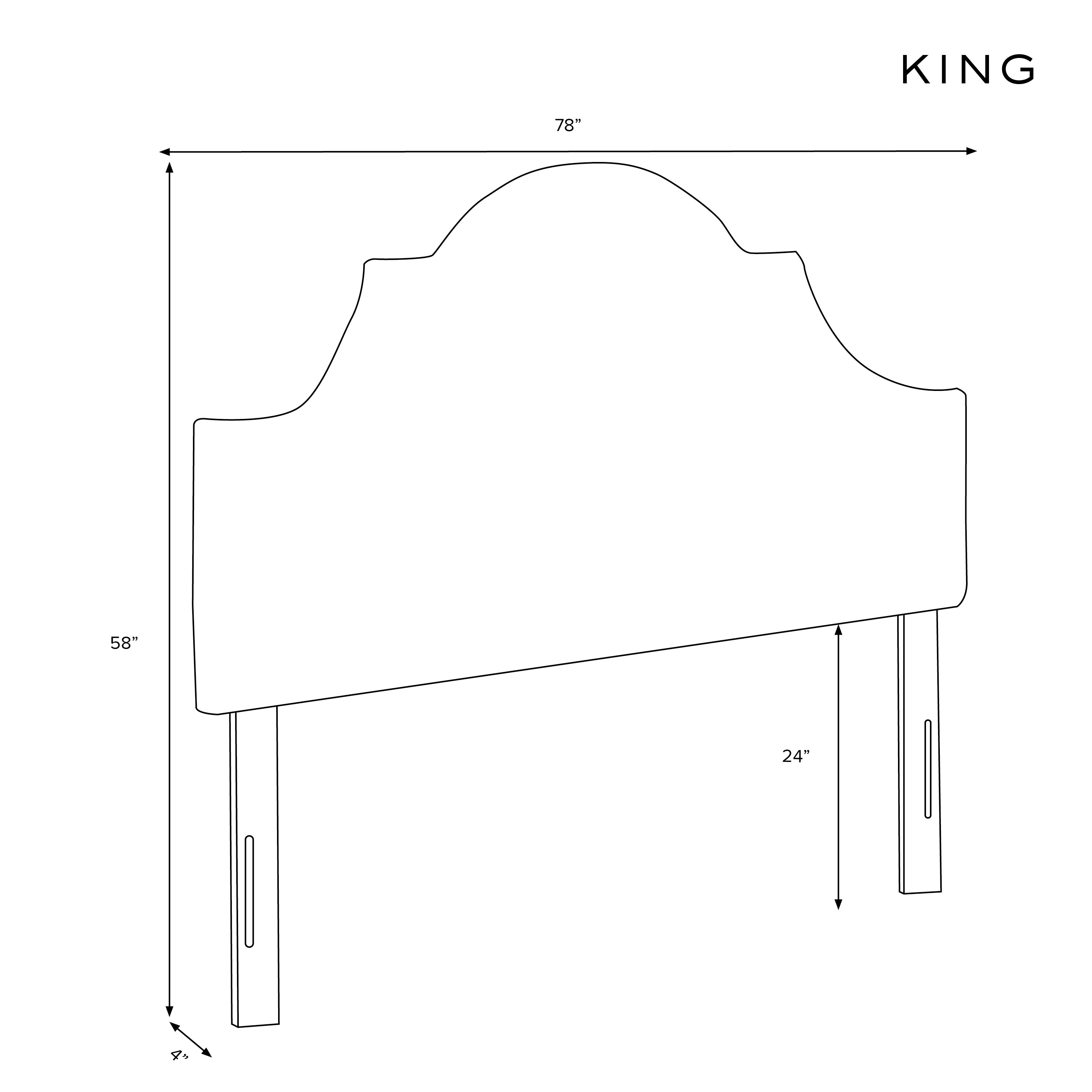 Kennedy Arched Floral Headboard - Petal Design