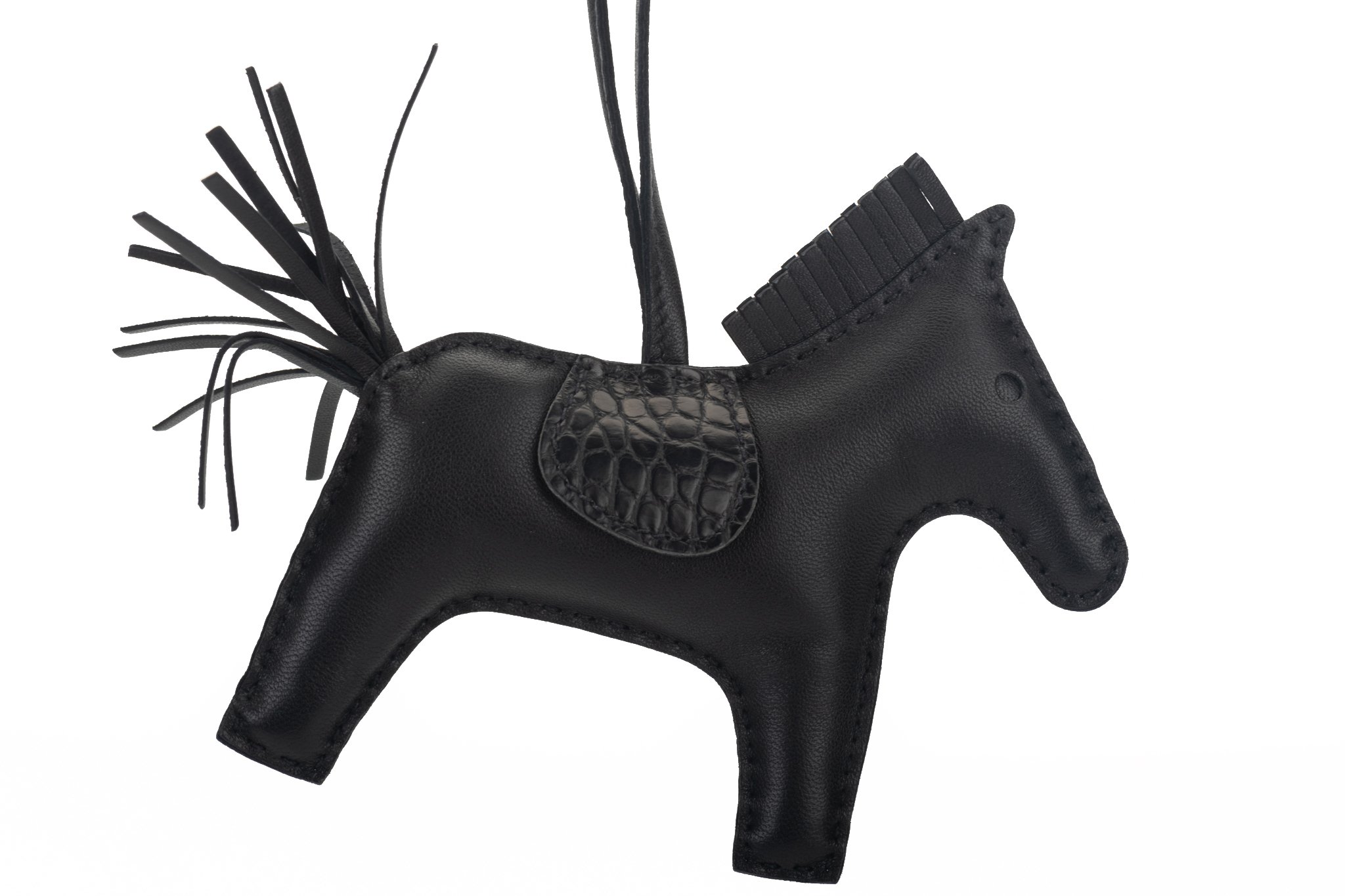 Hermès So Black Touch Croc Rodeo Charm | One Kings Lane