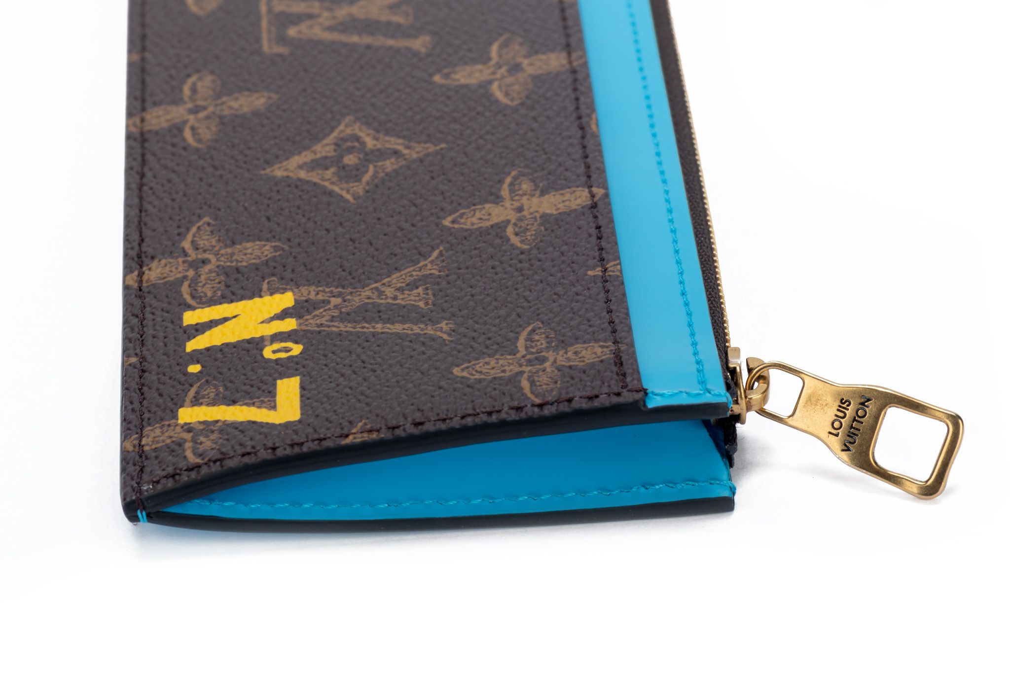 Louis Vuitton Coin Card Holder Taiga Leather Mo