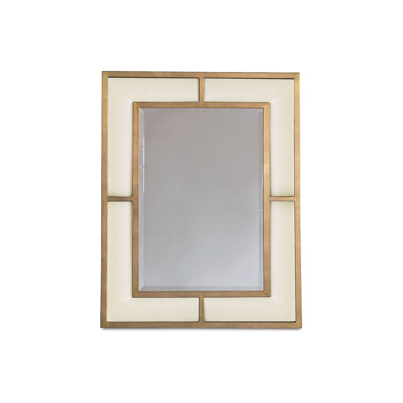 Bedford Wall Mirror, Sand/Gold