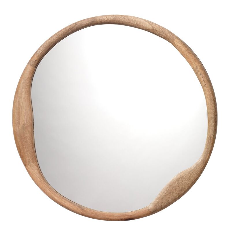Vita Round Wall Mirror, Natural