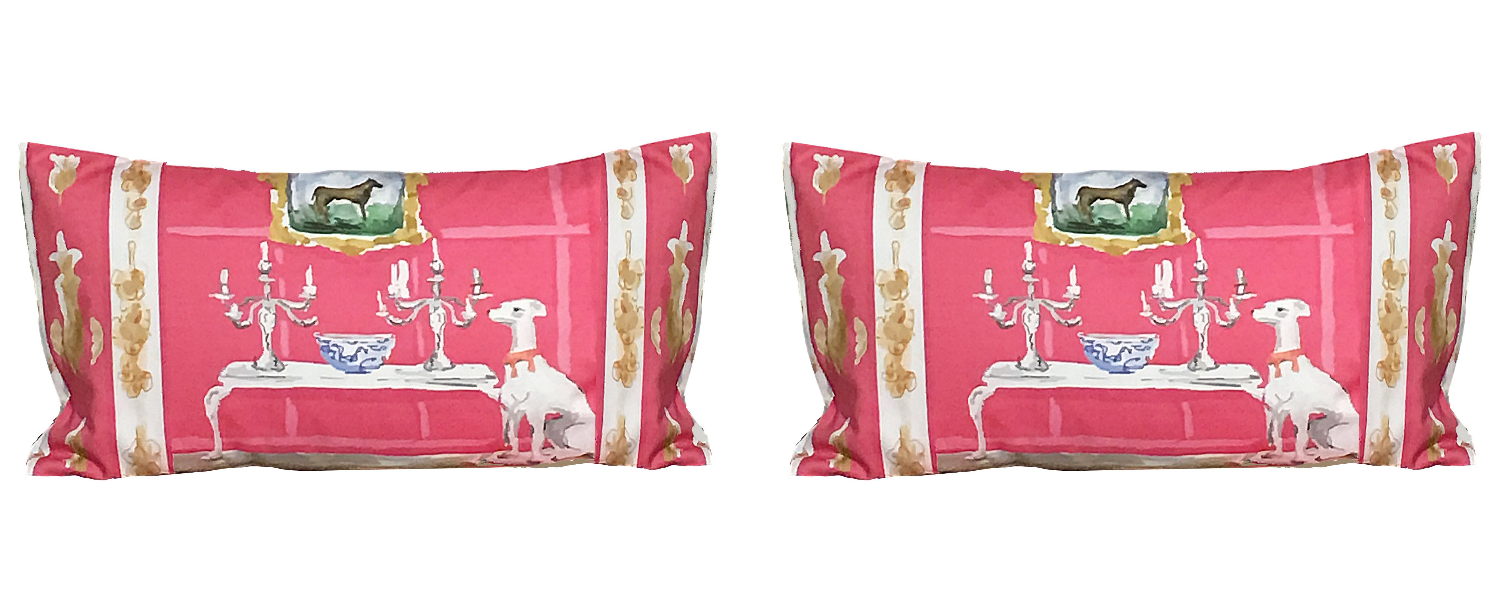 Dog Lumbar Pillows One Kings Lane