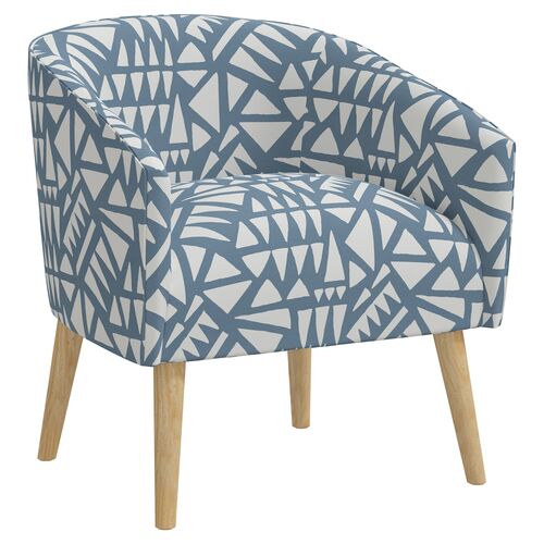 Leah Barrel Chair, Nairobi Blue~P77629577
