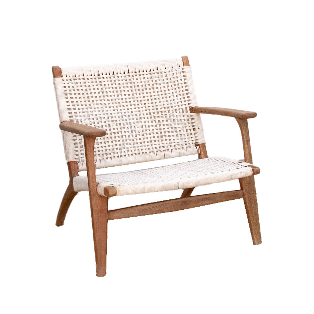 Mid-Century Classic, Wood & Woven Chair~P77752606