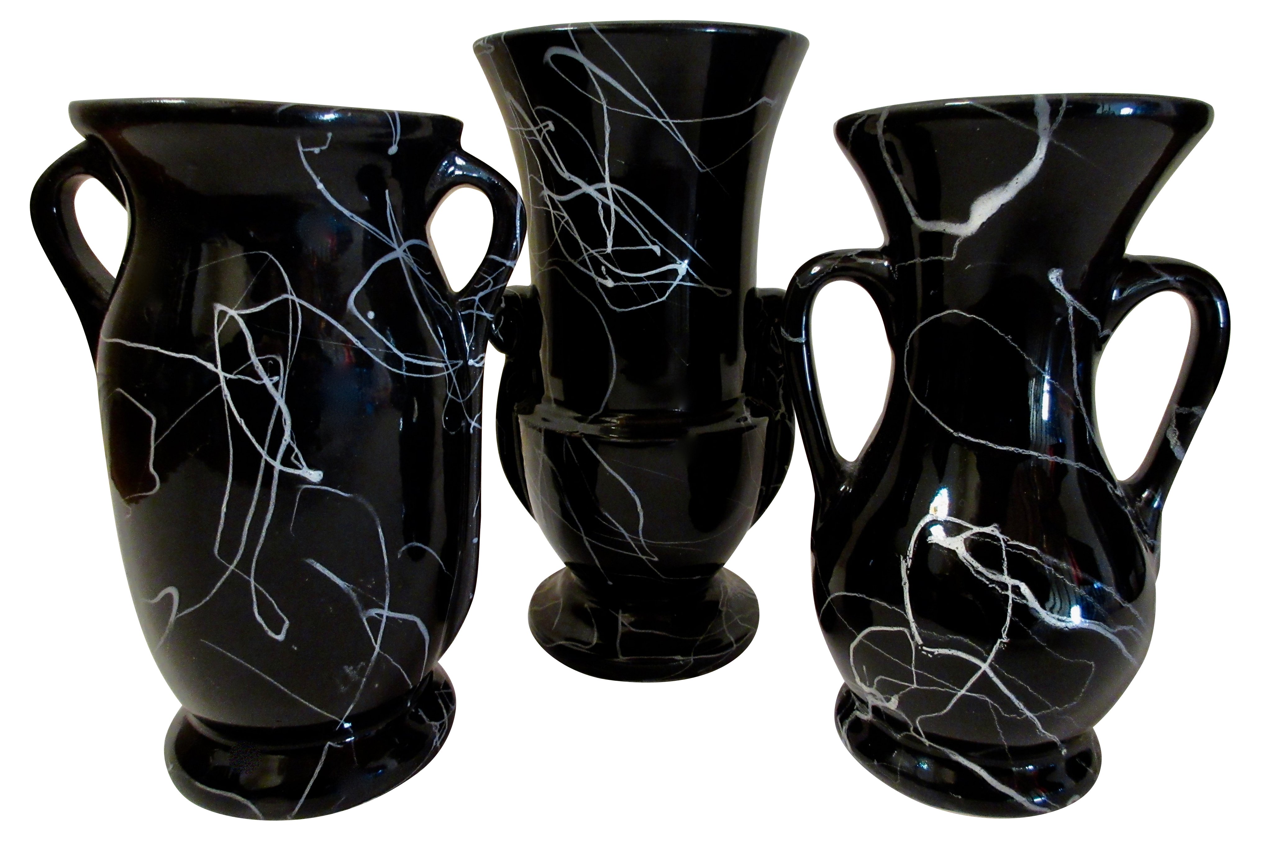 McCoy Spiderweb Vases, S/3~P77532290