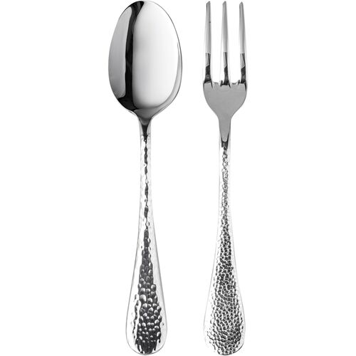 2-Pc Epoque Serving Set, Stainless Steel~P77428293