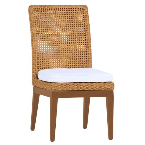 Peninsula Outdoor Dining Side Chair, Natural~P77619727