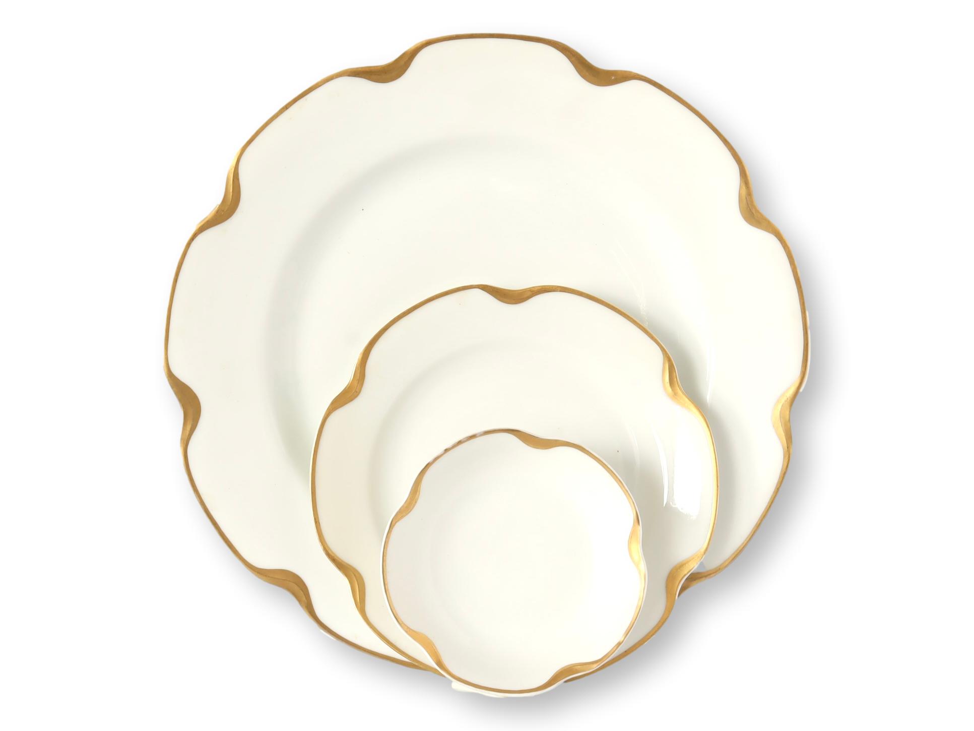 Antique Limoges Gilded Dining Set~P77689890