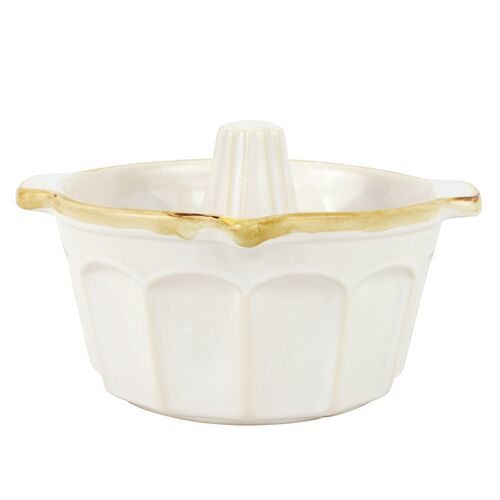 Italian Bakers Bundt Pan, White Italian Bakers Bundt Pan, White