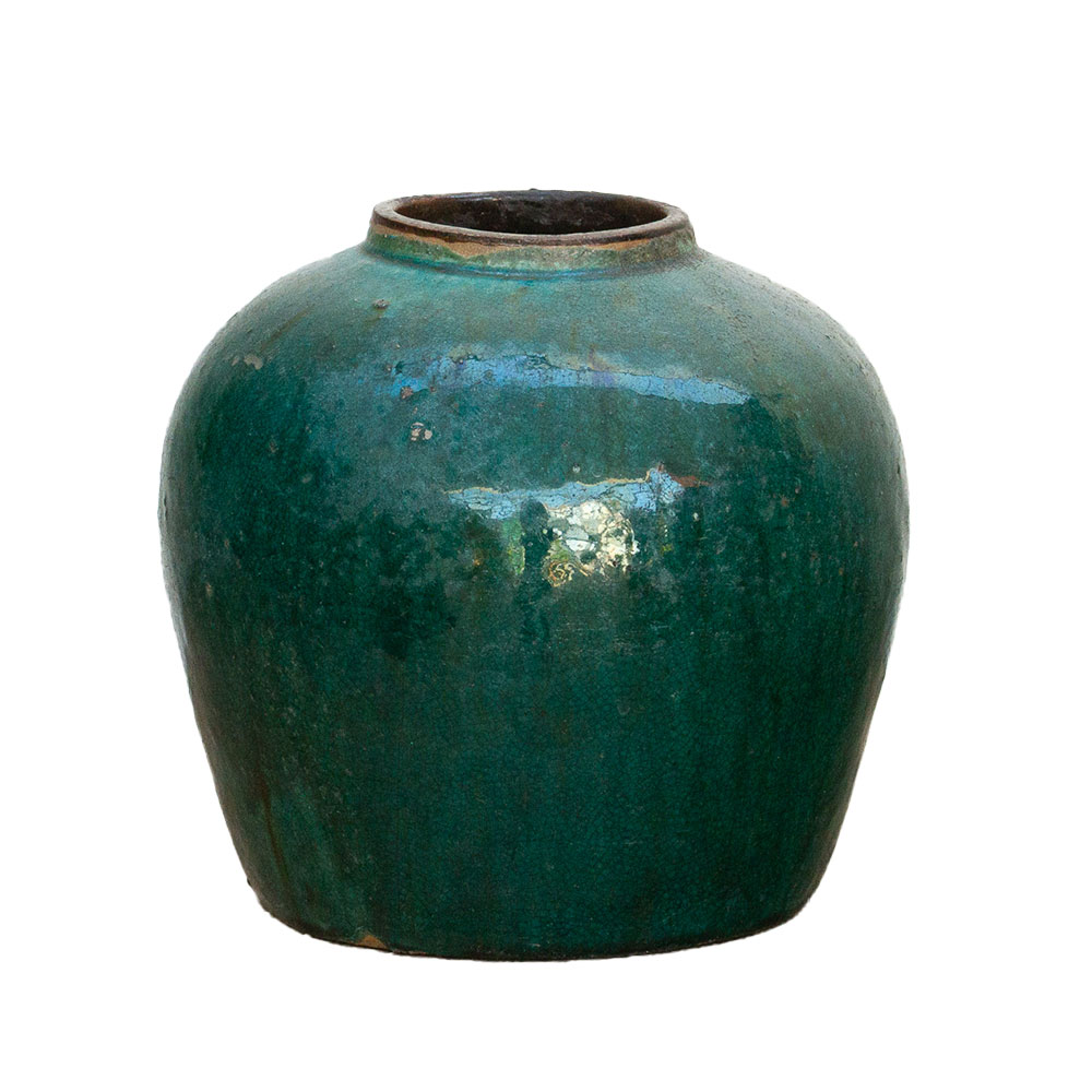 Lush Fern Glazed Asian Vase Lush Fern Glazed Asian Vase~P77741160