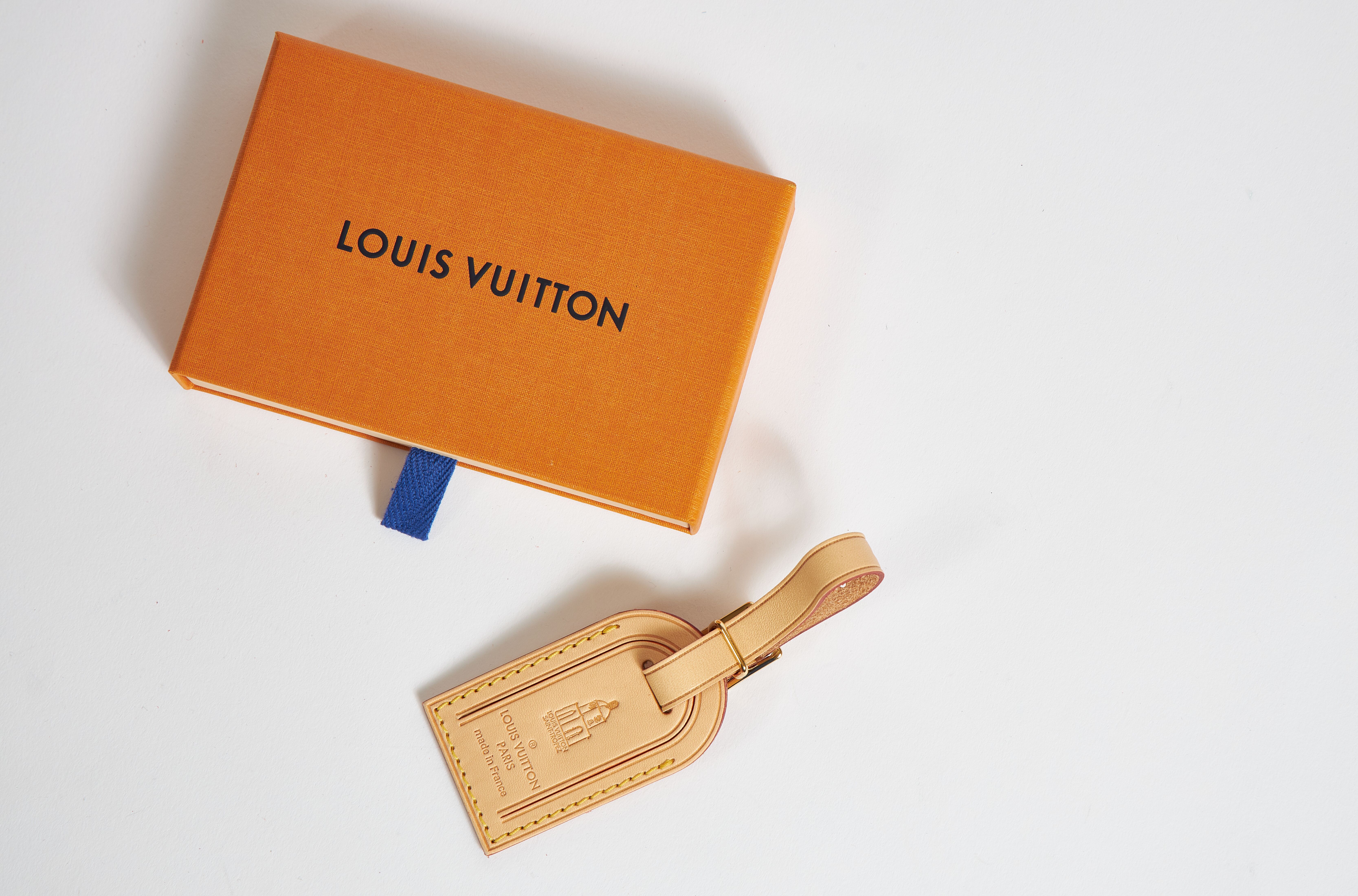 New in Box Louis Vuitton Limited Edition Luggage Name Tag Saint Tropez
