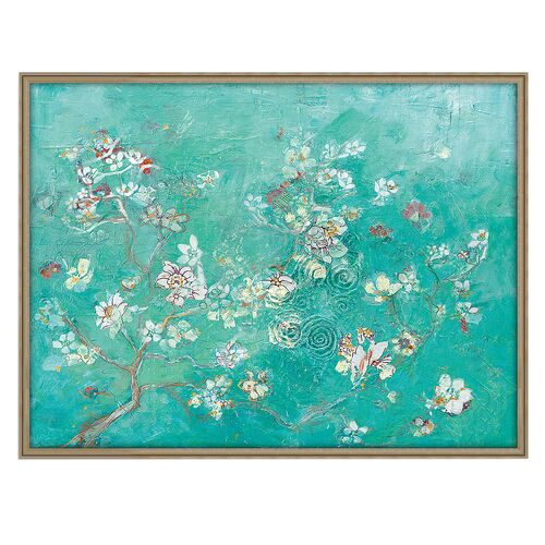 Blossom Blue Nature Mural, 31" x 41"