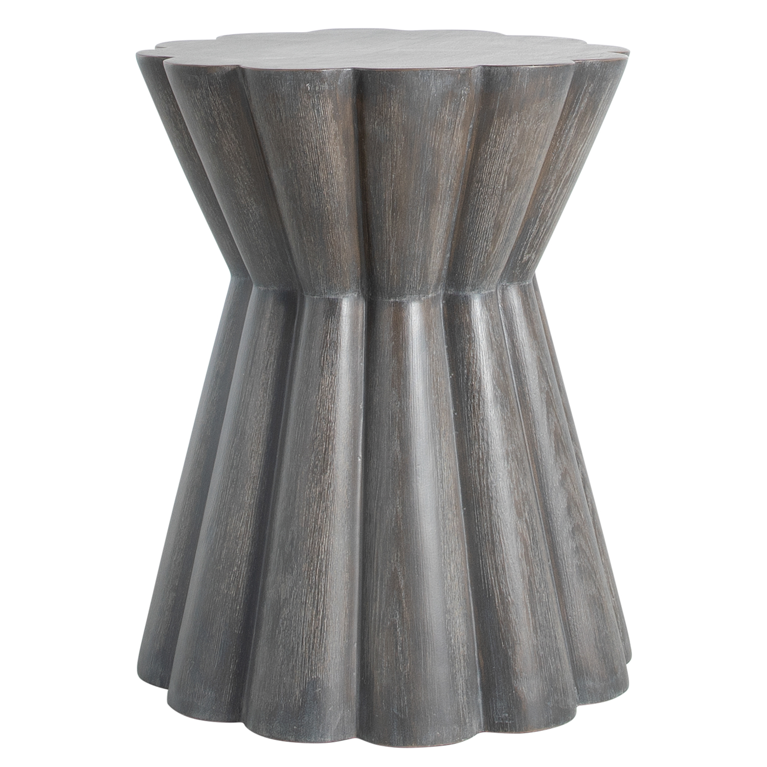 Annie Resin Side Table, Dark Brown