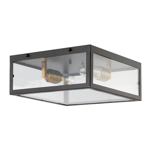 Lysara 2-Light Iron Flush Mount