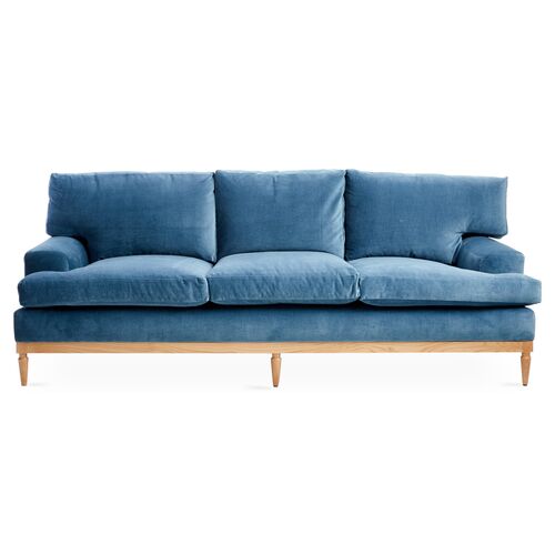 Multi Coloured Velvet Sofa