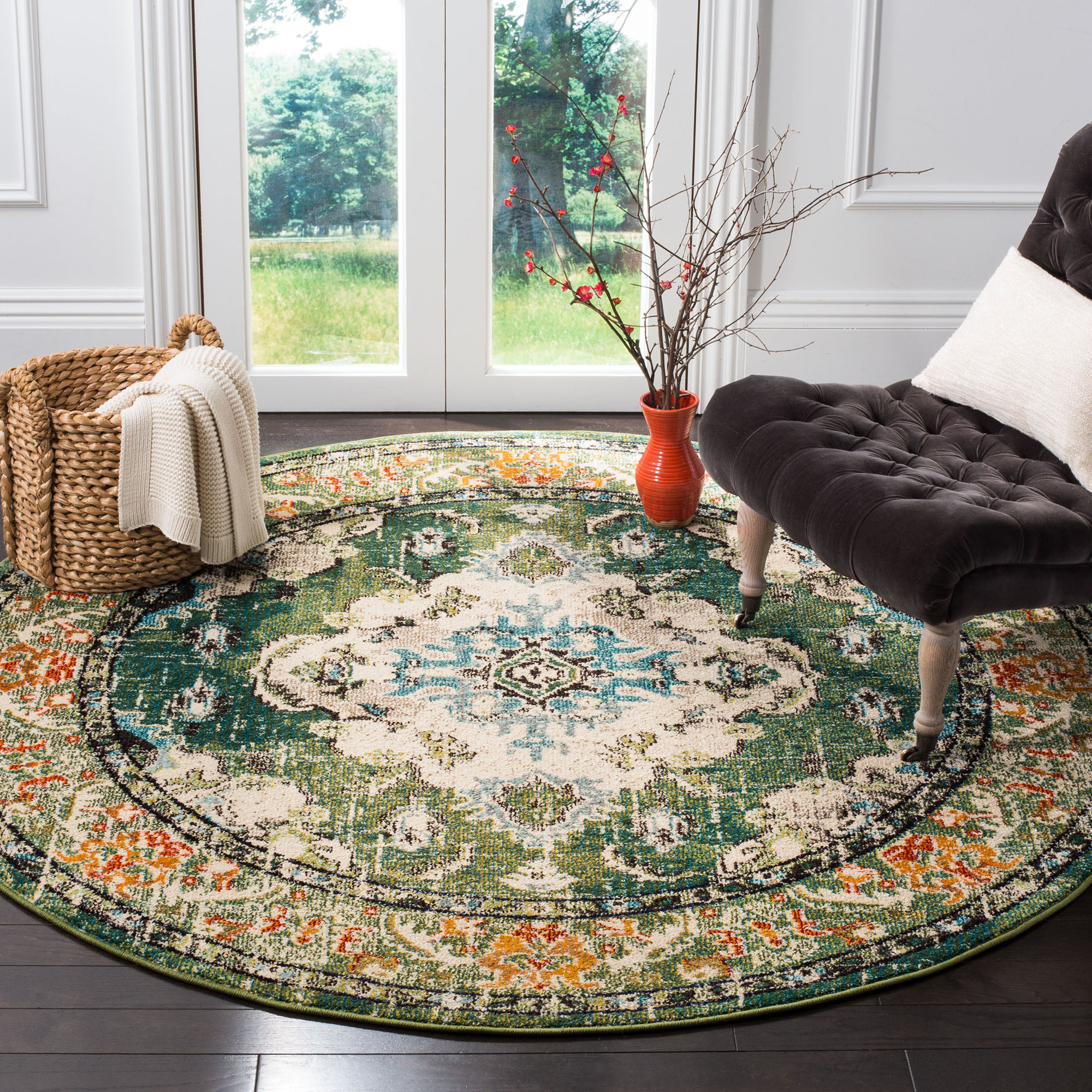 【Vintage rug】118×78cm モロッコ産 モザイクアート Monaco Rug | One Kings Lane