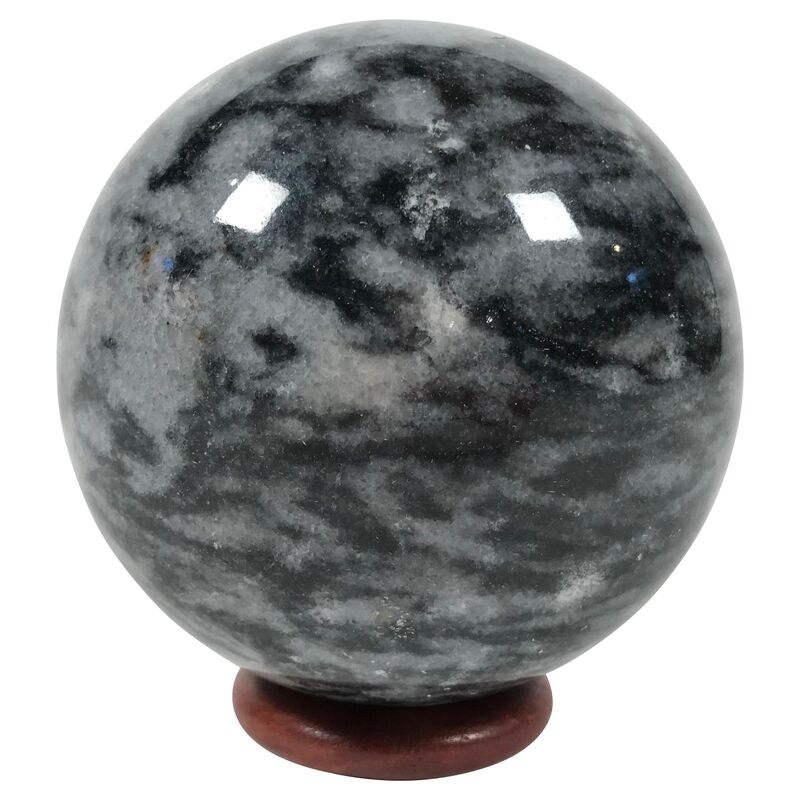 Marble Sphere on Stand