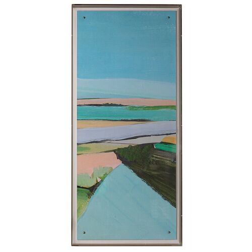 Bright Countryside 48"x22" Painting, Right Bright Countryside 48"x22" Painting, Right